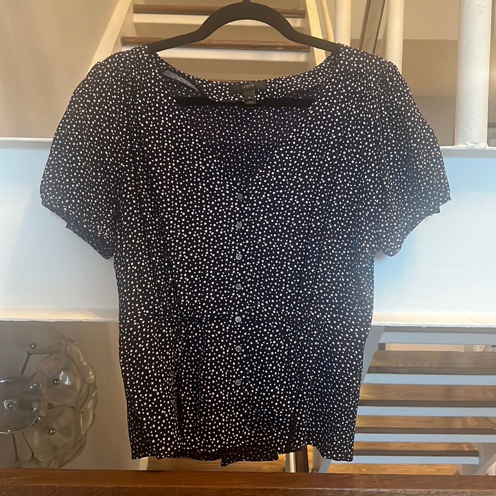 Navy Star JCrew Top